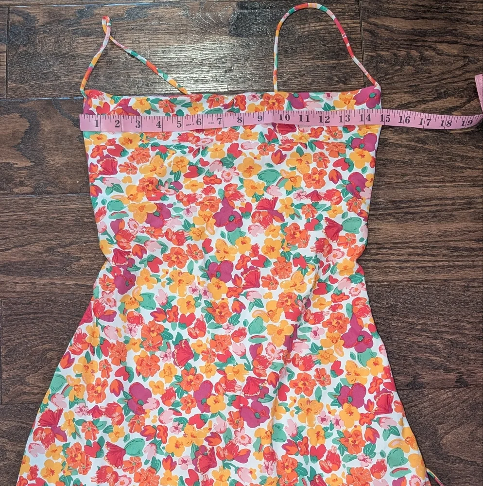 NWT Princess Polly Celena Rainbow Floral Mini Dress - Picture 8 of 9
